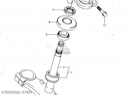 STEERING STEM - RGV250 1992 (N) (E02 E04 E21 E22 E24 E34)