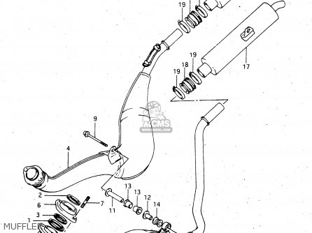 MUFFLER - RGV250 1992 (N) (E02 E04 E21 E22 E24 E34)