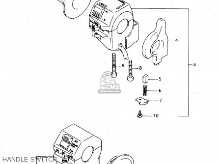 HANDLE SWITCH - RGV250 1993 (P) (E02 E04 E21 E22 E24 E34)