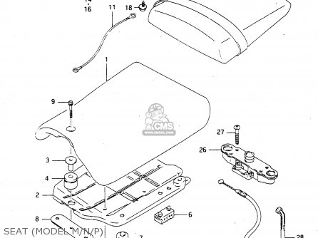 SEAT (MODEL M/N/P) - RGV250 1993 (P) (E02 E04 E21 E22 E24 E34)