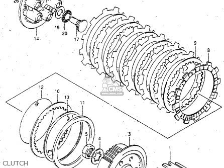 CLUTCH - RGV250 1994 (R) (E02 E04 E21 E24 E34)