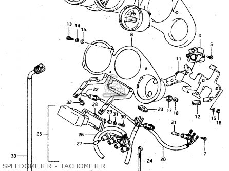 SPEEDOMETER - TACHOMETER - RGV250 1994 (R) (E02 E04 E21 E24 E34)