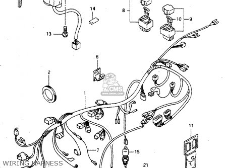 WIRING HARNESS - RGV250 1994 (R) (E02 E04 E21 E24 E34)