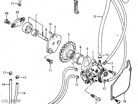 OIL PUMP - RGV250 1994 (R) (E02 E04 E21 E24 E34)