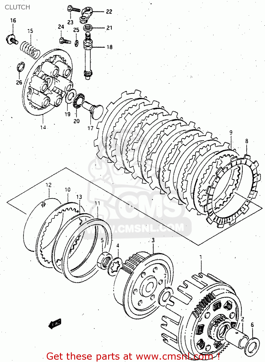 CLUTCH RGV250 1996 (T) (E24)