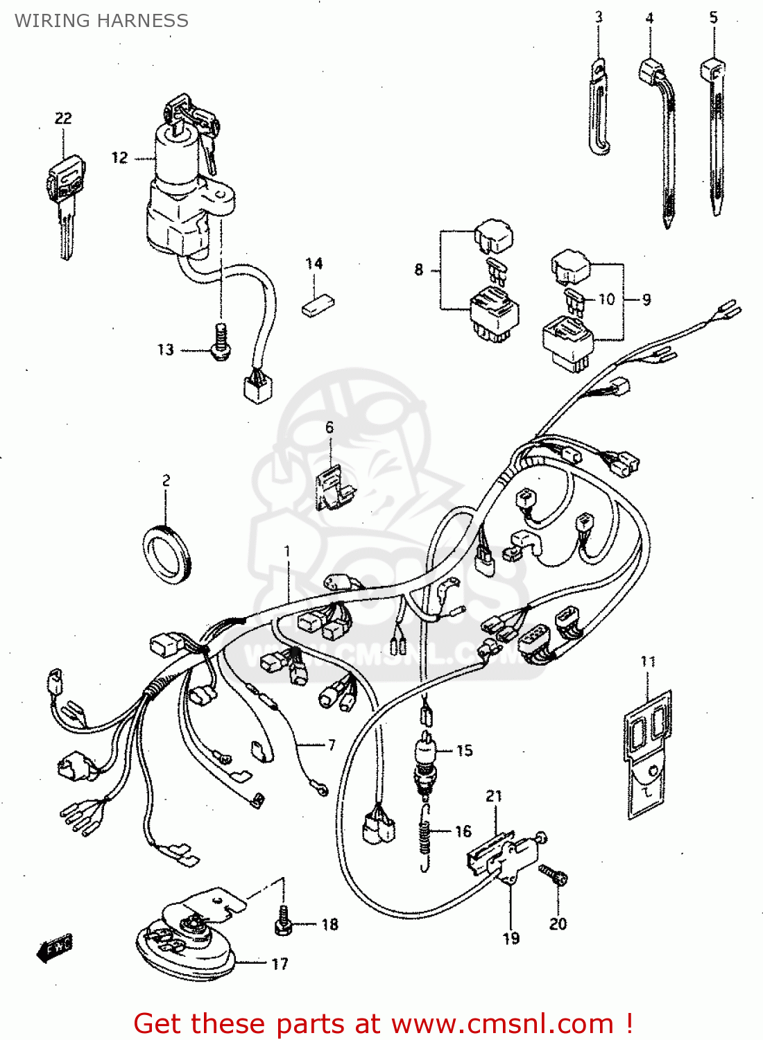 WIRING HARNESS RGV250 1996 (T) (E24)