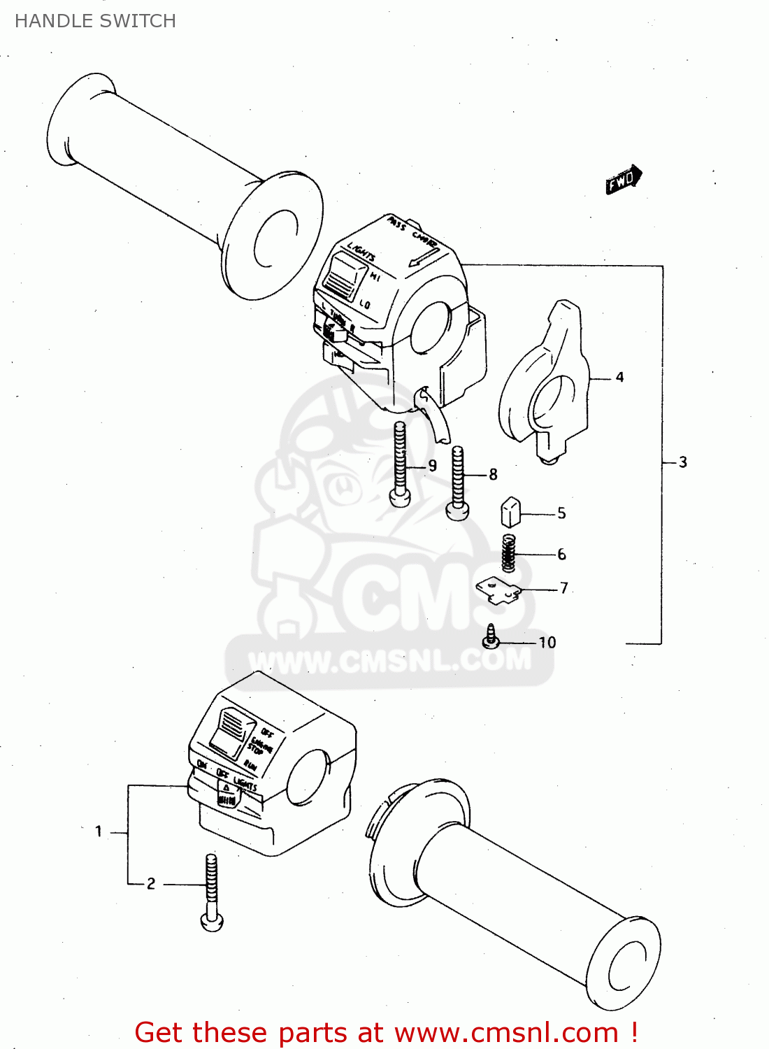HANDLE SWITCH RGV250 1996 (T) (E24)