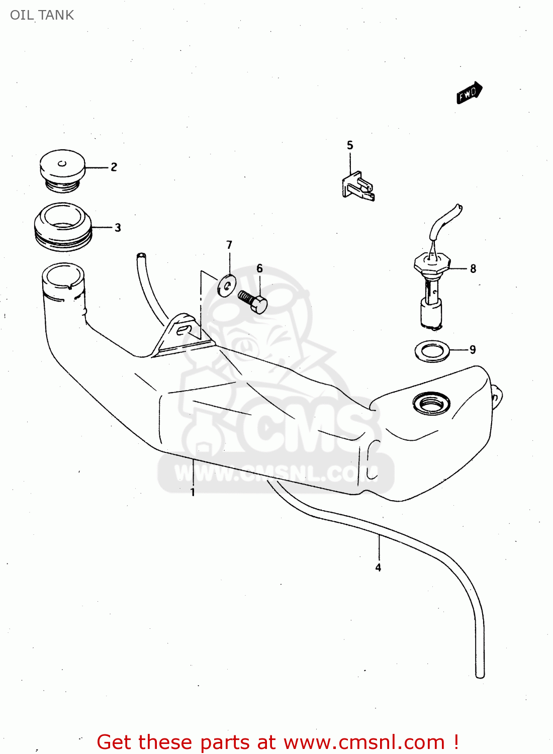 OIL TANK RGV250 1996 (T) (E24)