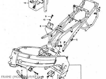 FRAME (MODEL N/P/R/T) - RGV250 1996 (T) (E24)