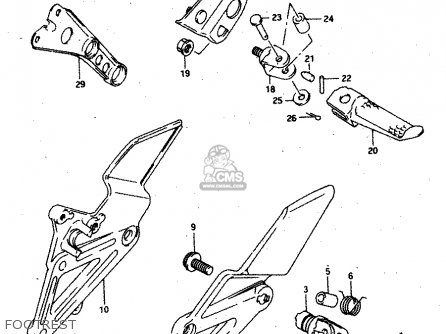 FOOTREST - RGV250 1996 (T) (E24)