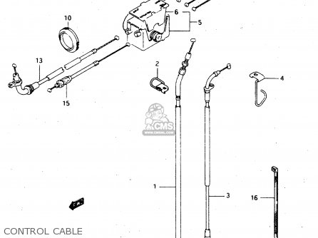 CONTROL CABLE - RGV250 1996 (T) (E24)