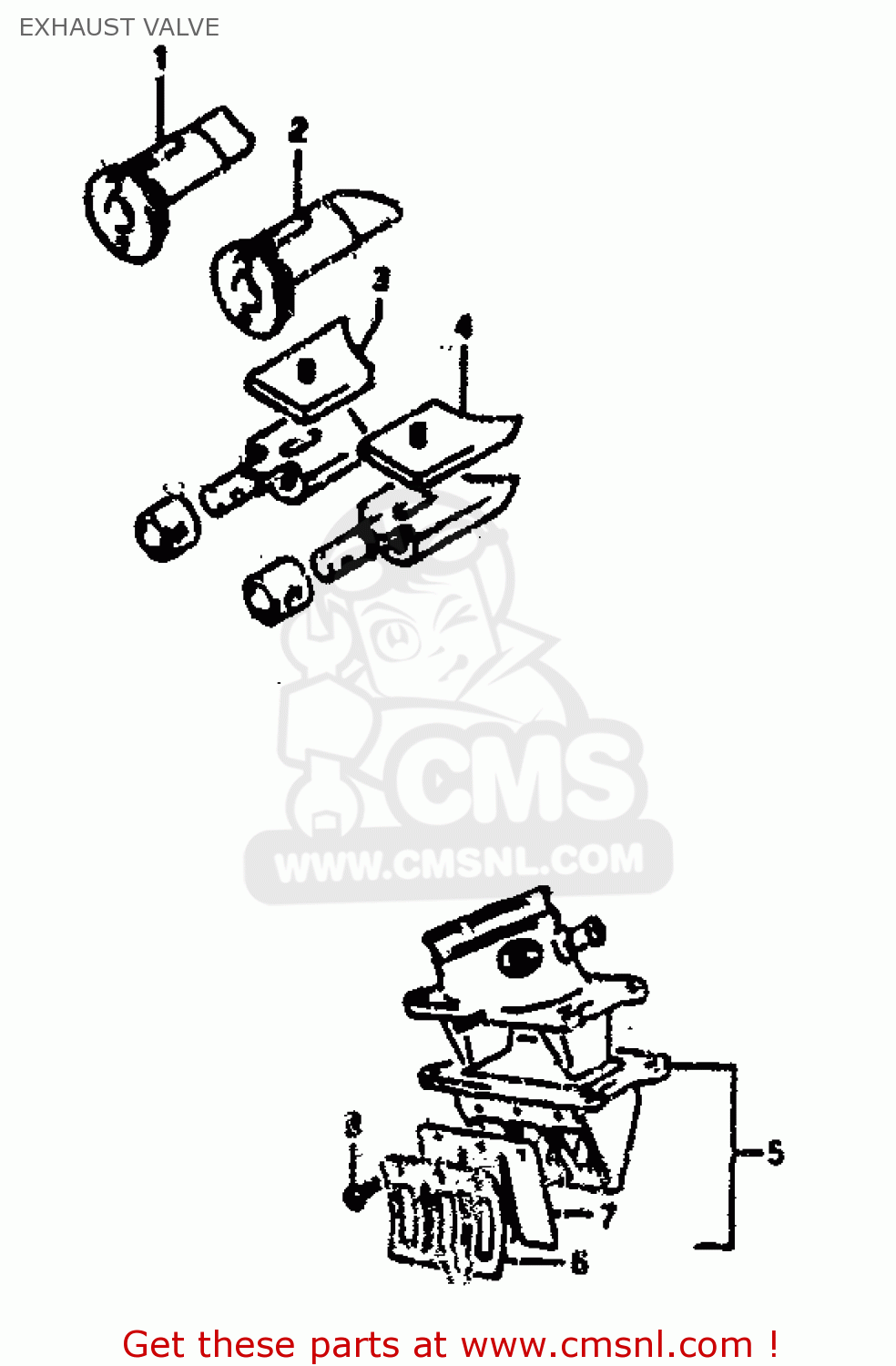 EXHAUST VALVE RGV250L 1991 (M) (E02 E21 E22 E24)