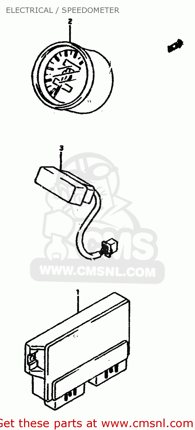 ELECTRICAL / SPEEDOMETER RGV250L 1991 (M) (E02 E21 E22 E24)