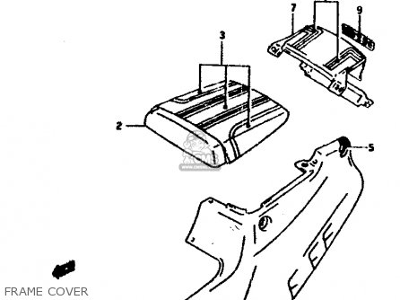 FRAME COVER - RGV250L 1991 (M) (E02 E21 E22 E24)