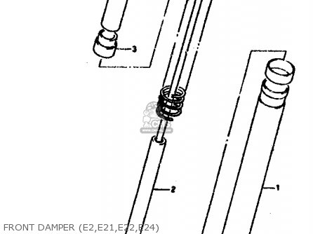 FRONT DAMPER (E2,E21,E22,E24) - RGV250L 1991 (M) (E02 E21 E22 E24)
