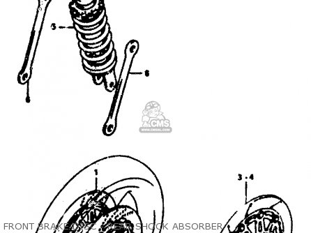 FRONT BRAKE DISC - REAR SHOCK ABSORBER - RGV250L 1991 (M) (E02 E21 E22 E24)