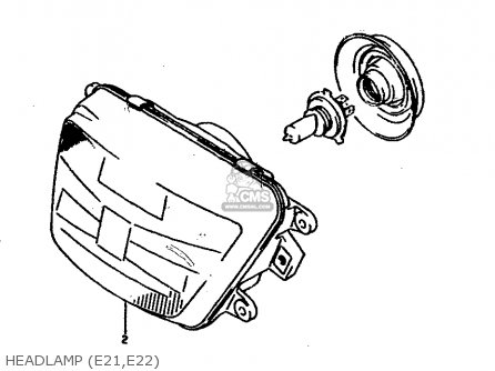 HEADLAMP (E21,E22) - RGV250L 1991 (M) (E02 E21 E22 E24)