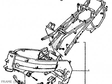 FRAME (E22) - RGV250L 1991 (M) (E02 E21 E22 E24)