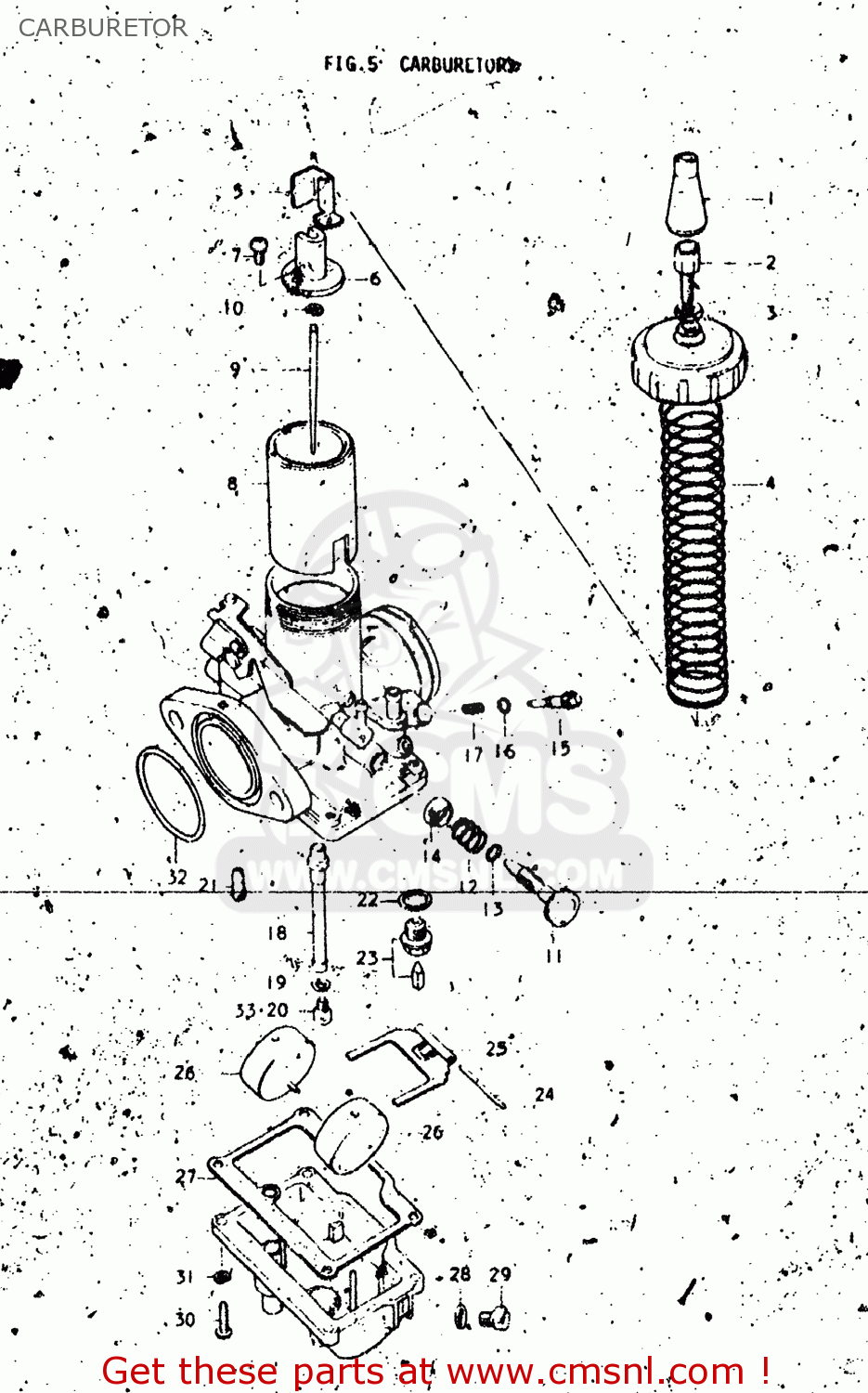CARBURETOR RL250 EXACTA TRIALS 1974 (L) USA (E03)