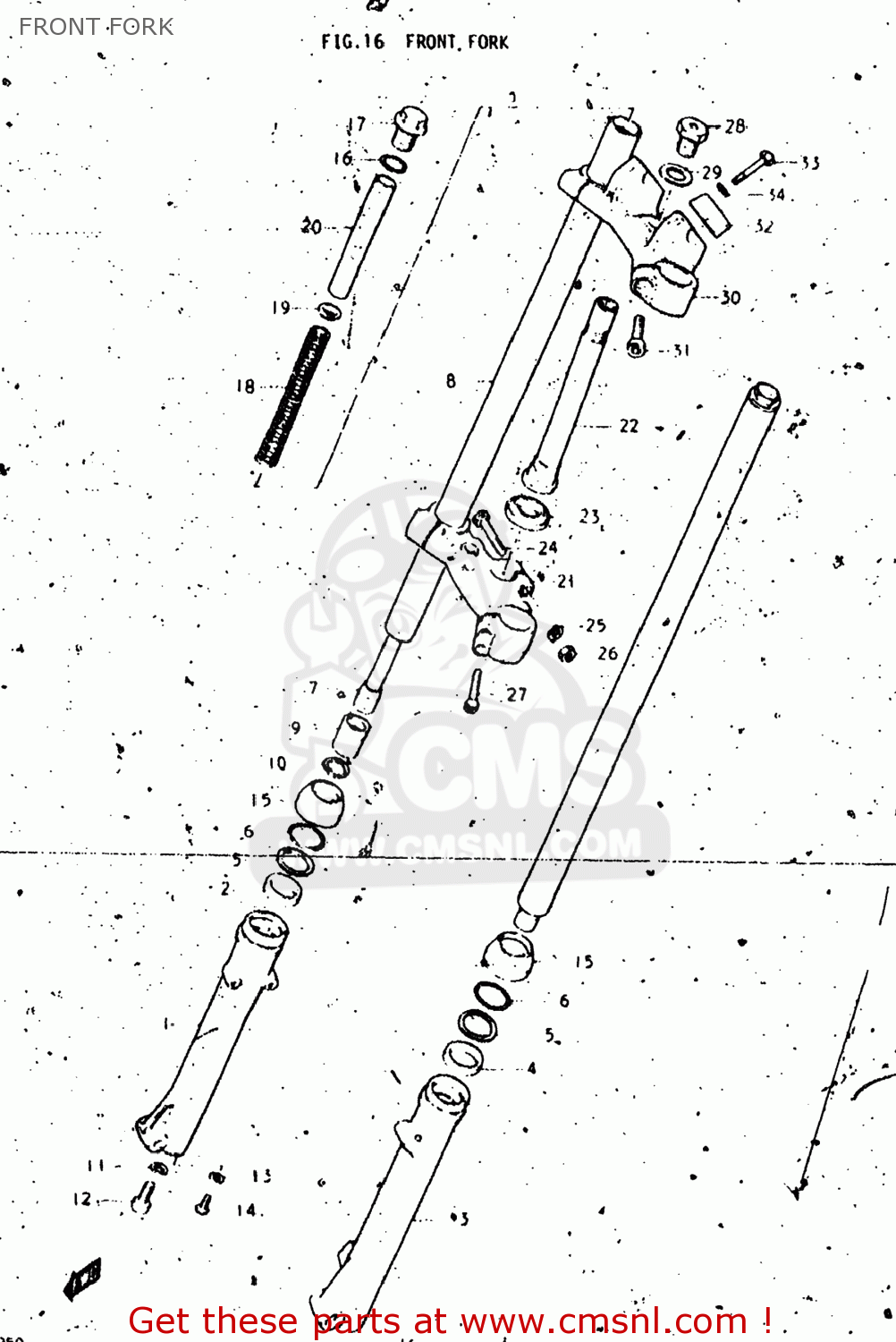 FRONT FORK RL250 EXACTA TRIALS 1974 (L) USA (E03)