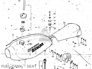 FUEL TANK - SEAT - RL250 EXACTA TRIALS 1974 (L) USA (E03)