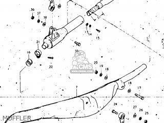 MUFFLER - RL250 EXACTA TRIALS 1974 (L) USA (E03)