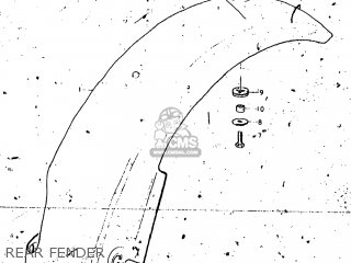 REAR FENDER - RL250 EXACTA TRIALS 1974 (L) USA (E03)