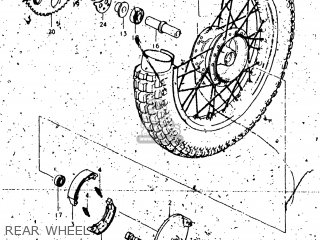 REAR WHEEL - RL250 EXACTA TRIALS 1974 (L) USA (E03)