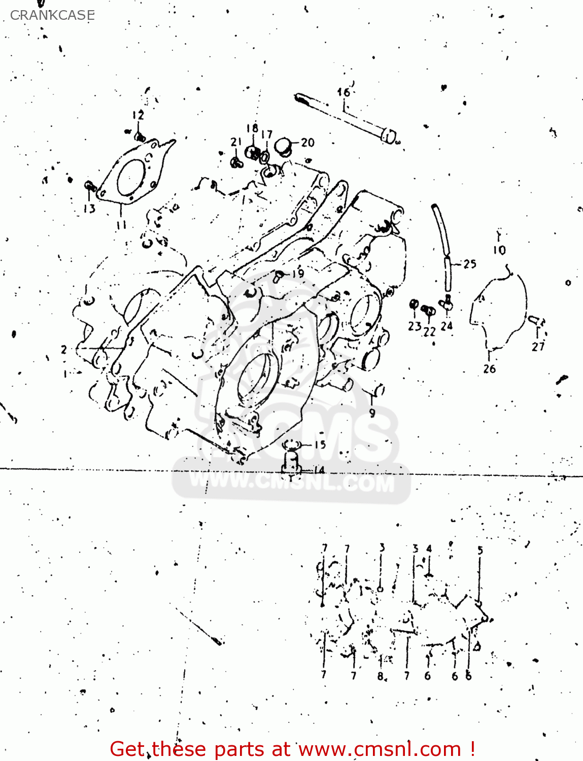 CRANKCASE RL250 EXACTA TRIALS 1975 (M) USA (E03)