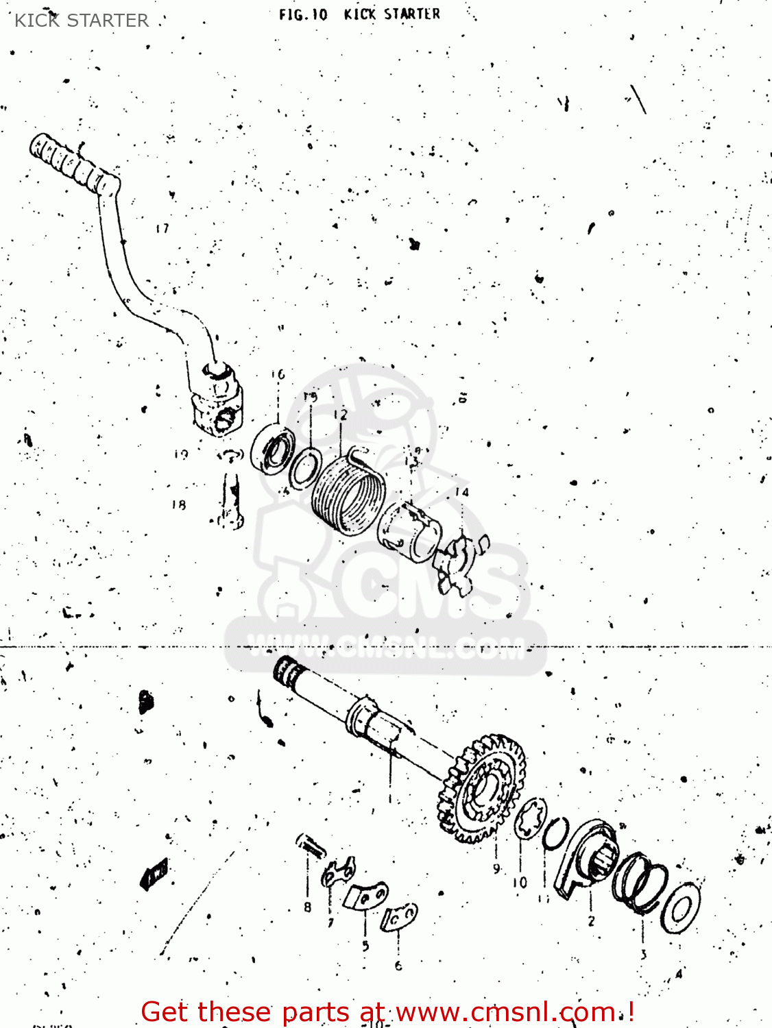 KICK STARTER RL250 EXACTA TRIALS 1975 (M) USA (E03)