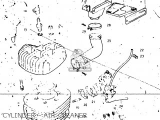 CYLINDER - AIR CLEANER - RL250 EXACTA TRIALS 1975 (M) USA (E03)