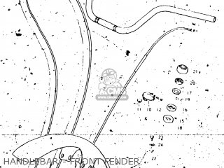 HANDLEBAR - FRONT FENDER - RL250 EXACTA TRIALS 1975 (M) USA (E03)
