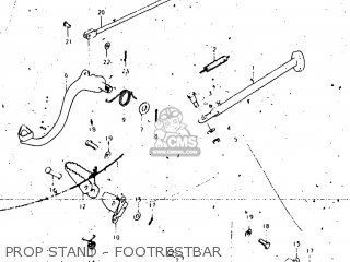 PROP STAND - FOOTRESTBAR - RL250 EXACTA TRIALS 1975 (M) USA (E03)