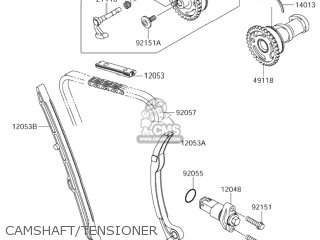 CAMSHAFT/TENSIONER - RM-Z250 2004 (K4) USA (E03) RMZ250 RM Z250