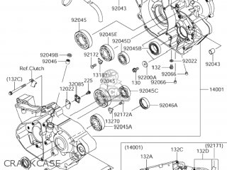 CRANKCASE - RM-Z250 2004 (K4) USA (E03) RMZ250 RM Z250