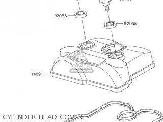 CYLINDER HEAD COVER - RM-Z250 2004 (K4) USA (E03) RMZ250 RM Z250