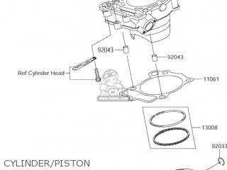 CYLINDER/PISTON - RM-Z250 2004 (K4) USA (E03) RMZ250 RM Z250