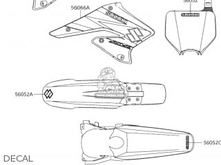 DECAL - RM-Z250 2004 (K4) USA (E03) RMZ250 RM Z250