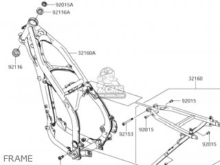 FRAME - RM-Z250 2004 (K4) USA (E03) RMZ250 RM Z250