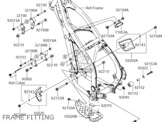 FRAME FITTING - RM-Z250 2004 (K4) USA (E03) RMZ250 RM Z250