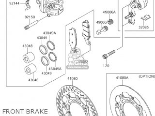 FRONT BRAKE - RM-Z250 2004 (K4) USA (E03) RMZ250 RM Z250