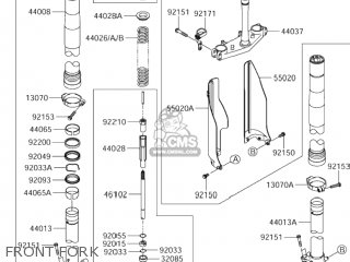 FRONT FORK - RM-Z250 2004 (K4) USA (E03) RMZ250 RM Z250