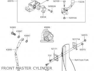 FRONT MASTER CYLINDER - RM-Z250 2004 (K4) USA (E03) RMZ250 RM Z250