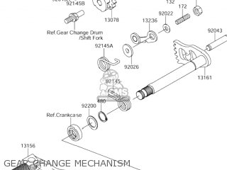 GEAR CHANGE MECHANISM - RM-Z250 2004 (K4) USA (E03) RMZ250 RM Z250