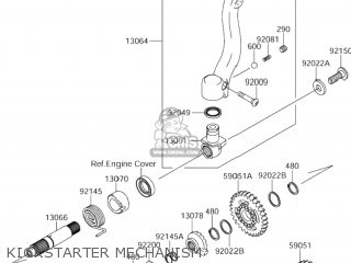 KICKSTARTER MECHANISM - RM-Z250 2004 (K4) USA (E03) RMZ250 RM Z250