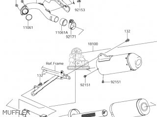 MUFFLER - RM-Z250 2004 (K4) USA (E03) RMZ250 RM Z250