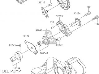 OIL PUMP - RM-Z250 2004 (K4) USA (E03) RMZ250 RM Z250
