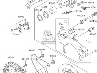 REAR BRAKE - RM-Z250 2004 (K4) USA (E03) RMZ250 RM Z250