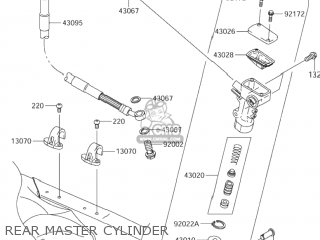 REAR MASTER CYLINDER - RM-Z250 2004 (K4) USA (E03) RMZ250 RM Z250