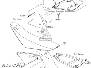 SIDE COVER - RM-Z250 2004 (K4) USA (E03) RMZ250 RM Z250